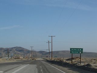 Signage for Old Highway 58 is posted along northbound Lenwood Road between the California 58 bypass and the old California 58 (old U.S. 466) alignment.