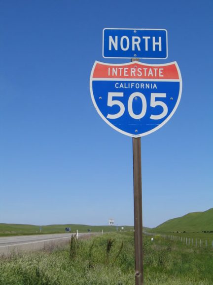 Interstate 505 at the Dunnigan Hills