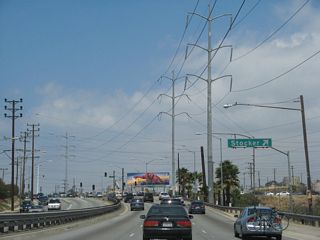 Use the right lane to connect from La Cienega Boulevard north to Stocker Street east.