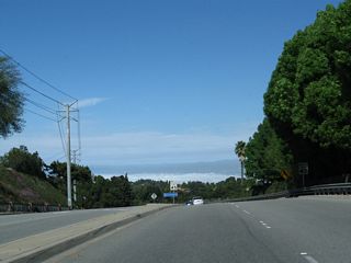 Crenshaw Boulevard descends from the top of Rancho Palos Verdes and proceeds northeast toward Rolling Hills, Rolling Hills Estates, Lomita, and Torrance.