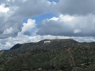 Located on Mt. Lee, viewing the Hollywood sign from Griffith Park.