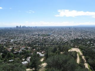 The vista of West Los Angeles and Downtown from Griffith Park.