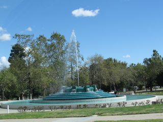 Near the southwest corner of the intersection between Los Feliz Boulevard and Riverside Drive near the interchange with Interstate 5 is William Mulholland Memorial Fountain. This fountain honors the "Father of the Los Angeles Water System" and was dedicated on August 1, 1940.