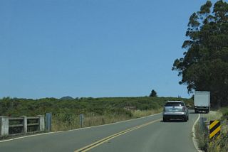 Almost immediately, Panoramic Highway starts to gain elevation to climb toward Mount Tamalpais. An older bridge carries Panoramic Highway over a small creek
