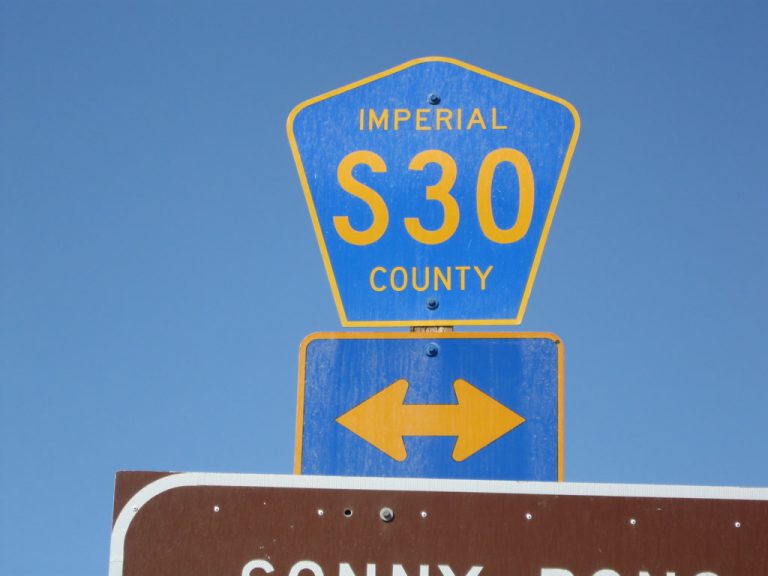 SR 78/87 west at CR S-30 - Westmorland, CA