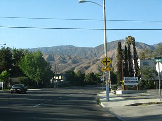Sierra Way northbound at 45th Street east.
