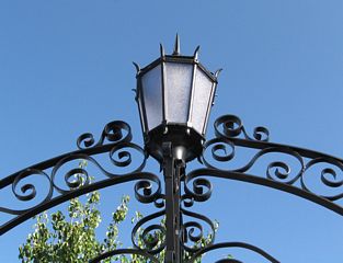 Some of the historic Talmadge gates are located along Madison Avenue and the south side of Monroe Avenue.