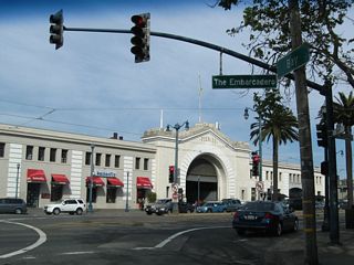 Bay Street comes to an end (next to Pier 33) at the intersection with the Embarcadero.