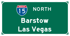 Continue north to Barstow