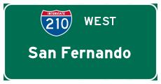 Continue west to San Fernando and Sacramento