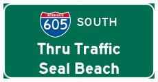 Continue south on I-605 to Seal Beach