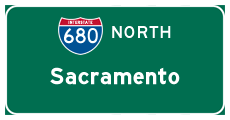 Continue north to Walnut Creek, Concord, Martinez, Fairfield, Sacramento