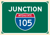 Continue to Interstate 105