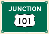 Continue to U.S. 101