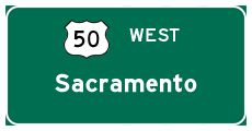 Continue on U.S. 50 and Business 80 west to Sacramento