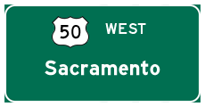 Continue west to Sacramento