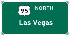 Continue north to Searchlight, Las Vegas