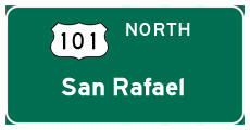 Continue north to San Rafael