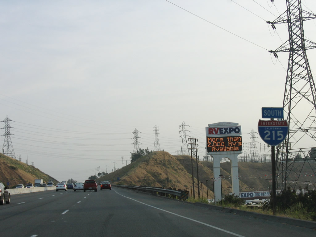 California Aaroads Interstate 215 South Devore To Riverside