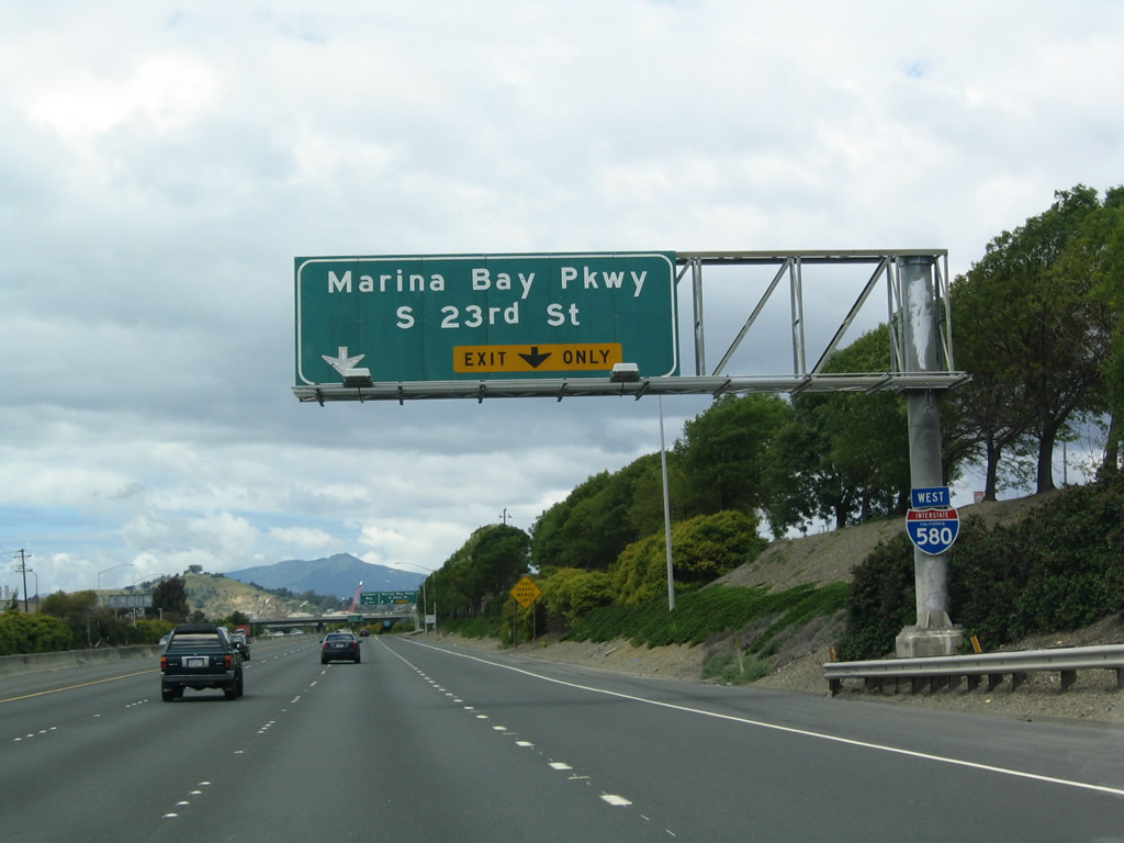 california @ aaroads - interstate 580 west - contra costa