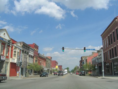 NY 63 north at NY 36 - Dansville