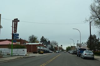 Main Street west at Ash Street.