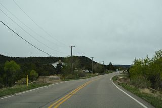 Santa Fe Trail shifts westward at Moores Canyon Creek.