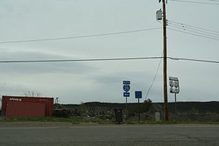 Exit 13A from I-25 northbound connects with Van Buren Street east to Santa Fe Trail. There is no return access, so a trailblazer directs motorists onto Santa Fe Trail north to Main Street at Downtown Trinidad.