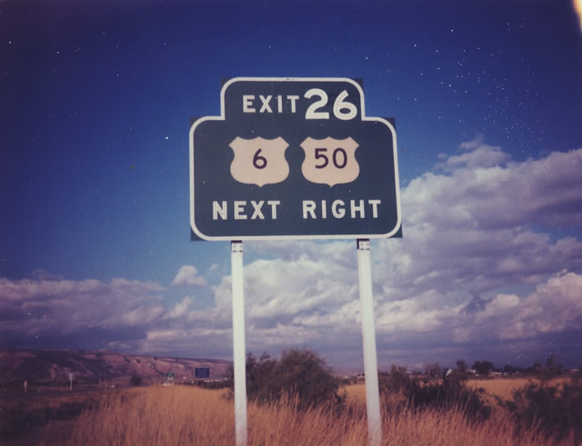 I-70 west at US 6/50 - Grand Junction, CO - 1979