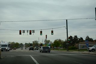 SH 391 begins along Kipling Street south at the diamond interchange (Exit 267) with Interstate 70 in Wheat Ridge.