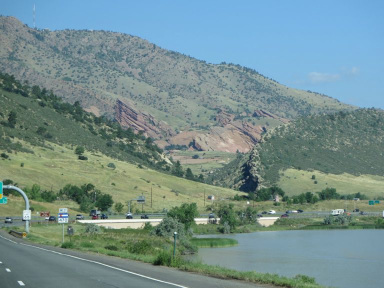 C-470 north ahead of Morrison, CO
