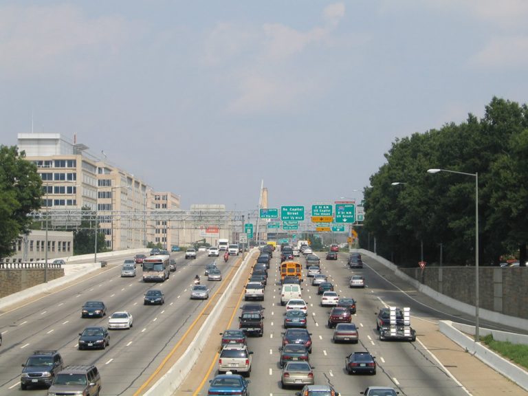 I-395 at 7th Avenue SW in Washington, DC