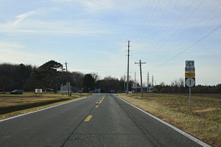 A half diamond interchange joins SR 8 (N Little Creek Road) with SR 1 north to Smyrna and Wilmington. The northbound entrance ramp opened to motorists on September 5, 2002.1