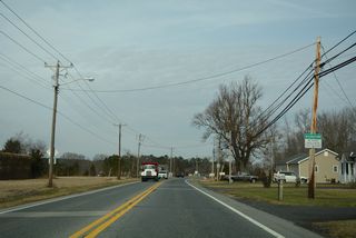 Bedford Street advances north from Arrow Safety Road through suburban areas of south Georgetown.