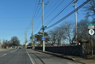 SR 9 (New Castle Avenue) north enters the Wilmington city limits just north of SR 9A (Terminal Avenue) at Eden Park.