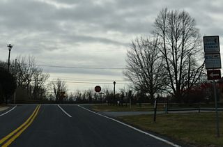 Entering the riverside community of Port Penn, SR 9 takes Liberty Street south to Market Street east.