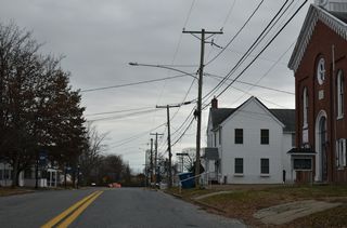 SR 9 (Market Street) east at Stewart Street in Port Penn.