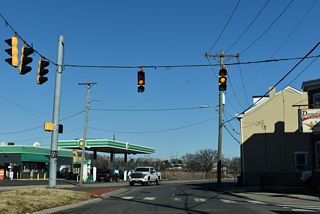 Lobdell Street intersects New Castle Avenue adjacent to where U.S. 13/SR 9 north shift onto Heald Street.