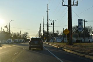 SR 404 commences west along U.S. 9 (Lewes Georgetown Highway) from SR 1 (Coastal Highway) at Five Points. The first reassurance shield appears after SR 1D/23 (Belltown Road).