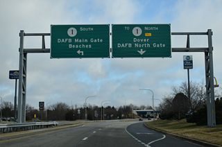 A loop ramp joins SR 10 with SR 1 south directly to Frederica, Milford and Rehoboth Beach.