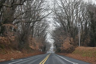 Tidbury Creek separates suburban areas along S State Street (SR 10 Alt).