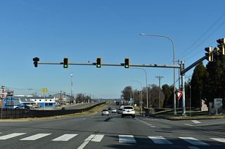 The J-turn intersection along U.S. 13 (Dupont Highway) between Lovelace Avenue and Fernwood Avenue at Minquadale was signalized by 2023.