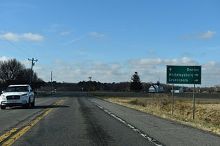 Whiteleysburg Road (Rd 59) branches 7.91 miles west from SR 14 (Vernon Road) to SR 12 and MD 314 at the rural settlement of Whiteleysburg on the state line.