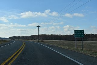 Vernon lies midway between Harrington and Burrsville on the Maryland state line. The Caroline County seat of Denton is 14 miles away via SR 14, MD 317 and MD 313 south.  