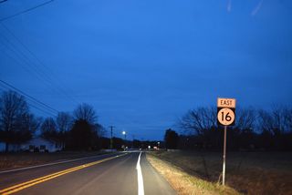 The final confirming marker for SR 16 was removed during road work to build the exchange with SR 1.
