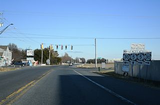 The truck route for SR 5 circumvents Downtown Milton along SR 5 (Federal / Union Streets).