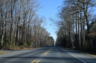 Parallels Orchard Road and the Delaware Coast Line Railroad south of Pemberton Forest Preserve.