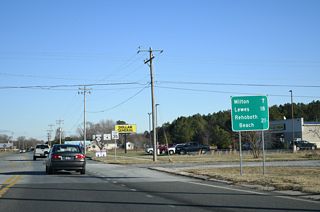 SR 16 (Beach Highway) travels seven miles east from U.S. 113 (Dupont Boulevard) to SR 5 (Union Street) in the town of Milton.