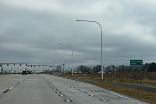 John J. Williams Highway was realigned northward to a signalized intersection with the North Millsboro Bypass across from Hollyville Road.
