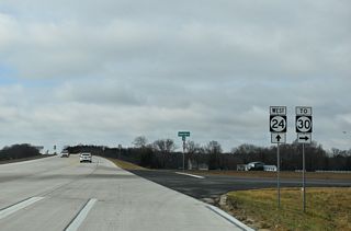 Inventoried as Reference Road 248B, the connector linking SR 24 (North Millsboro Bypass) and SR 30 (Gravel Hill Road) is 0.32 miles long. SR 30 travels north to Zoar, Milton and Milford.